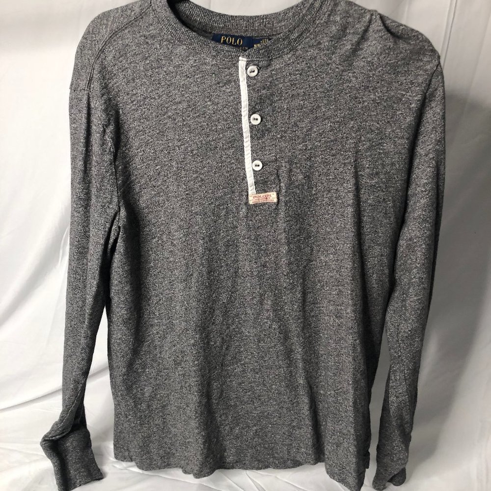 Polo V Neck Long-Sleeve T-shirt